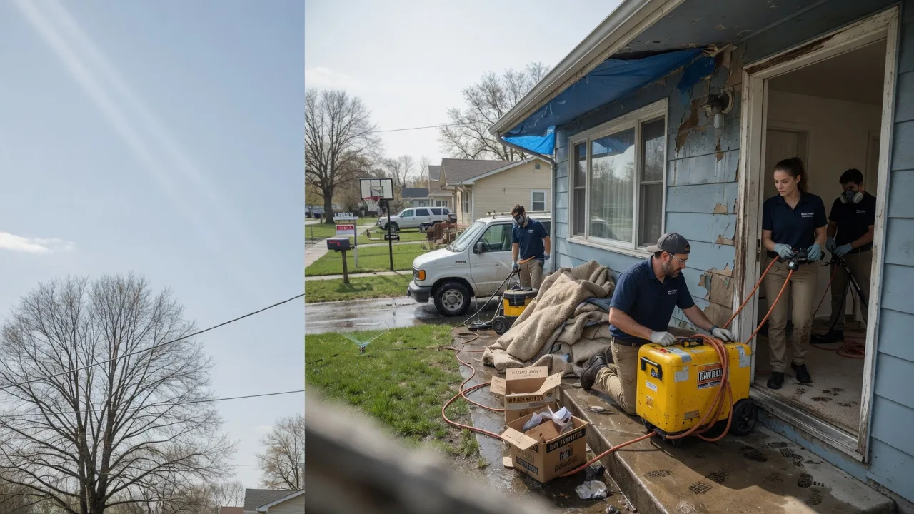 Basement Flood Cleanup in Beecher City, IL near me